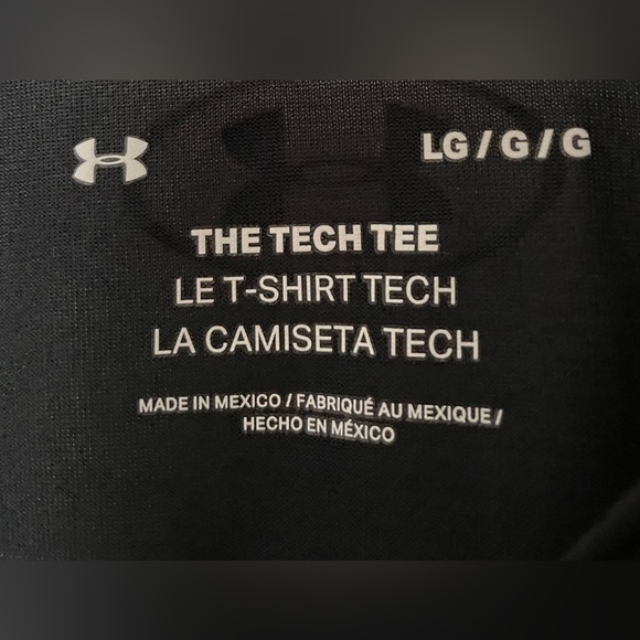 Men's Under Armour Short Sleeve Shirt- Large, Black - Picture 2 of 2